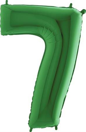 Nafukovací balónek číslo 7 zelený 102cm extra velký Grabo