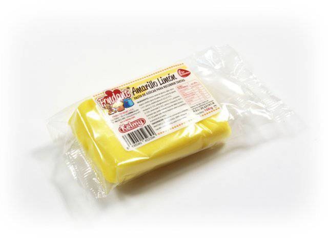 Potahovací hmota 250 g -  citrónově žlutá Kelmy