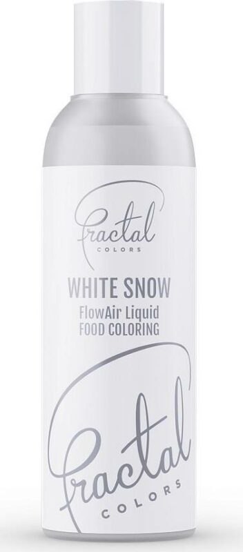 Dekorativní airbrush barva tekutá Fractal - White Snow (100 ml) dortis