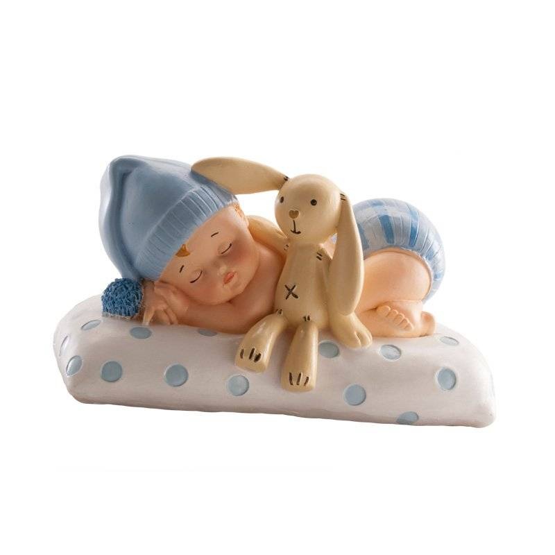 Figurka na dort spící miminko chlapeček Dekora