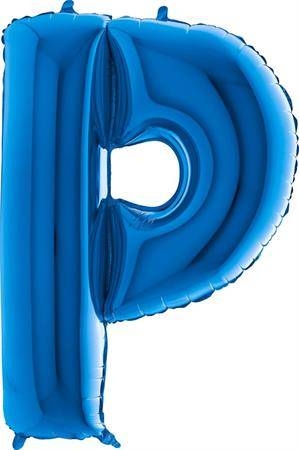 Nafukovací balónek písmeno P modré 102 cm Grabo