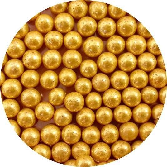 Cukrové perly zlaté velké (50 g) dortis