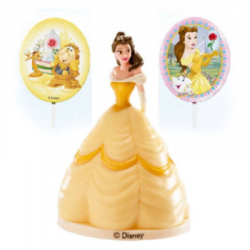 Figurka na dort princezna Bella a ozdoby Dekora