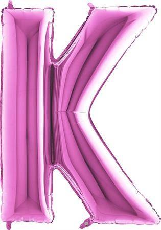 Nafukovací balónek písmeno K růžové 102 cm Grabo
