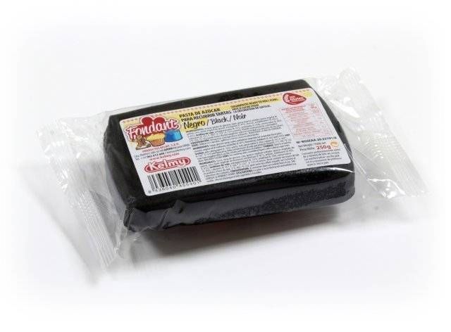 Potahovací hmota 250 g - černá Kelmy
