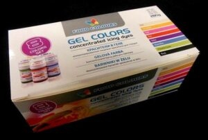 Sada gelových barev (8 ks) Food Colours