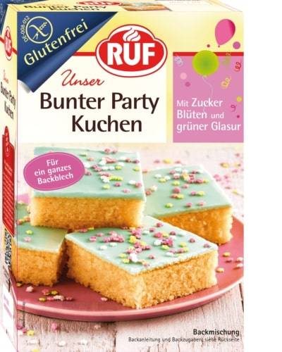 Směs na bezlepkový dort barevná párty RUF
