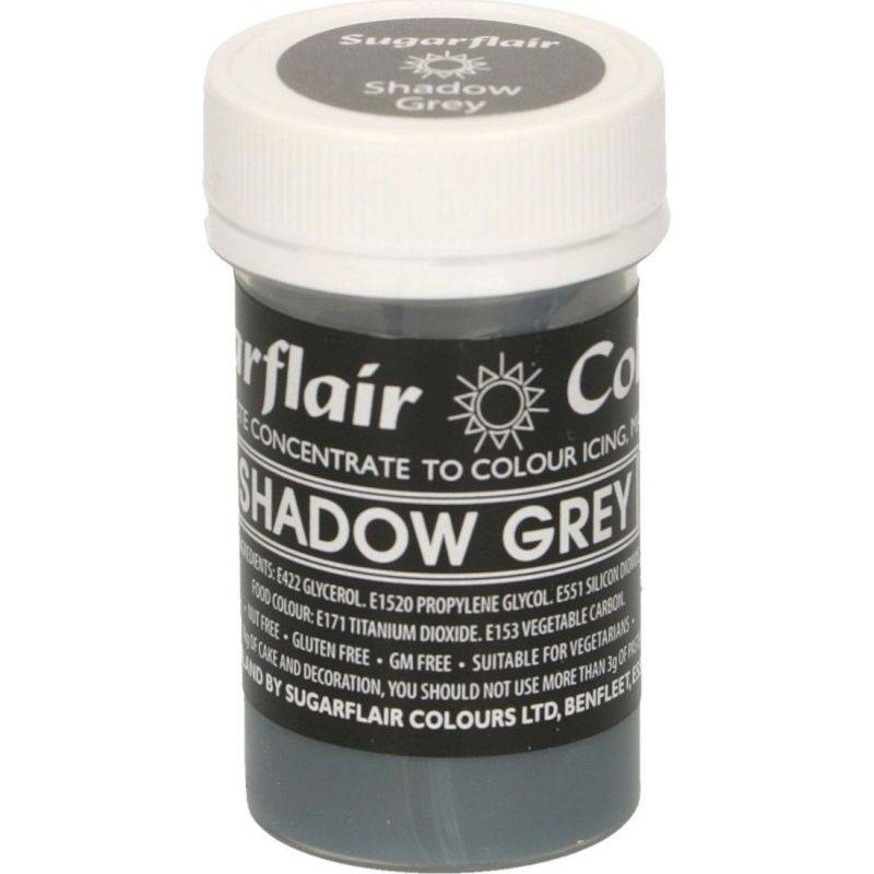 Pastelová gelová barva Sugarflair (25 g) Shadow Grey Sugarflair