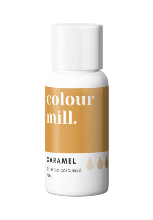 Olejová barva 20ml vysoce koncentrovaná karamelová colour mill