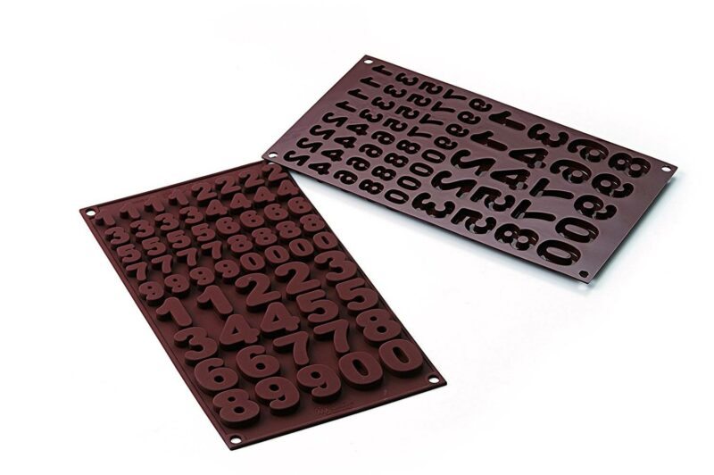 Silikonová forma na čokoládu čísla Silikomart
