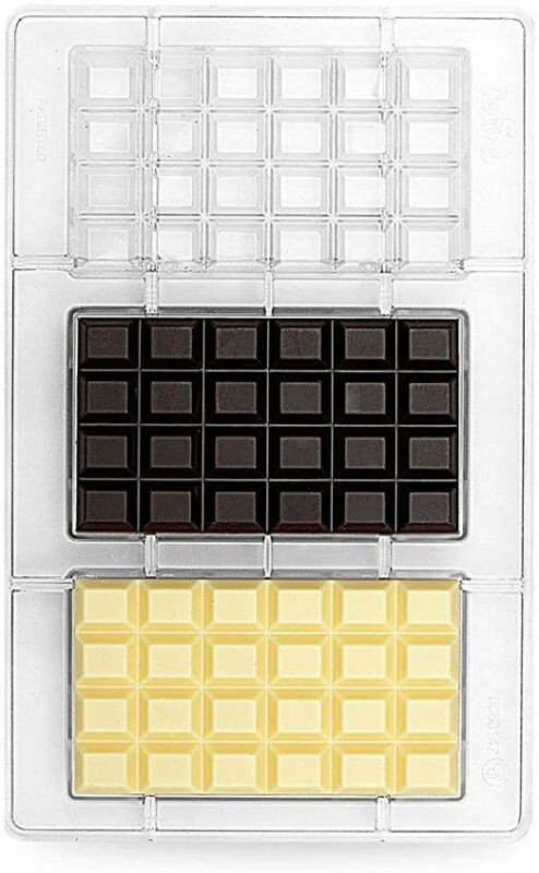 Polykarbonátová forma na čokoládu tabulka čokolády Decora