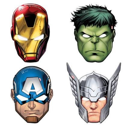 Avengers masky pro děti 4ks Procos