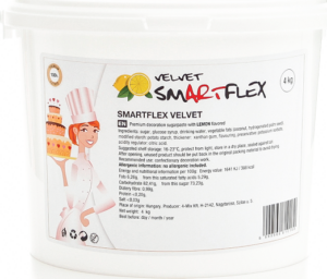 Smartflex Velvet Citron 4 kg (Potahovací a modelovací hmota na dorty) Smartflex