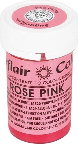 Gelová barva Sugarflair (25 g) Rose Pink Sugarflair
