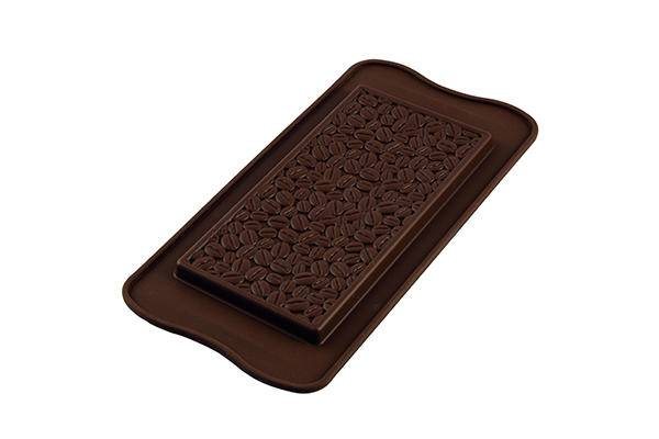 Silikonová forma na čokoládu – tabulka kávová zrna Silikomart