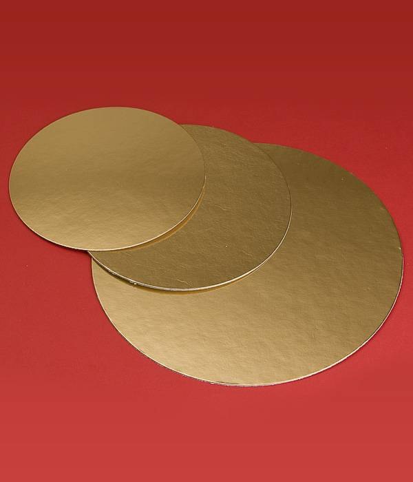 Papírová podložka na dort zlatý 32cm Modecor