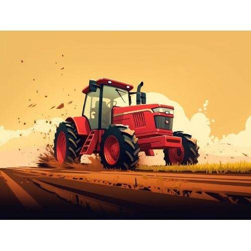 Jedlý papír traktor kreslený A4 PICTURE