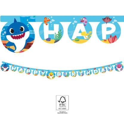 Girlanda Happy Birthday Baby Shark Procos