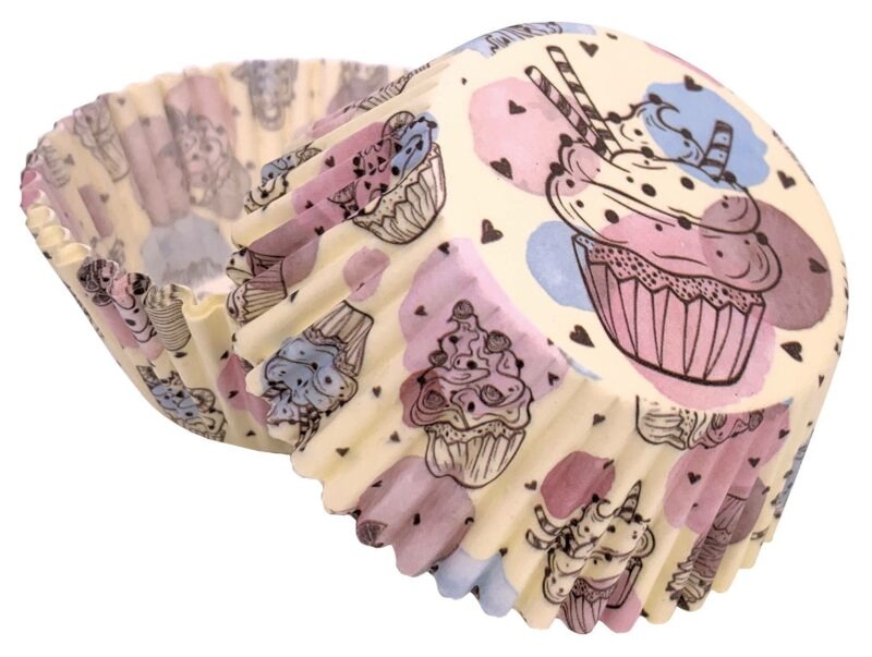 Košíčky na muffiny motiv kreslený cupcake (50 ks) Alvarak