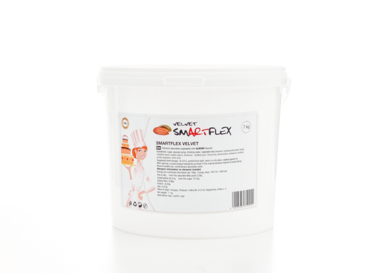 Smartflex Velvet Mandle 7 kg (Potahovací a modelovací hmota na dorty) Smartflex