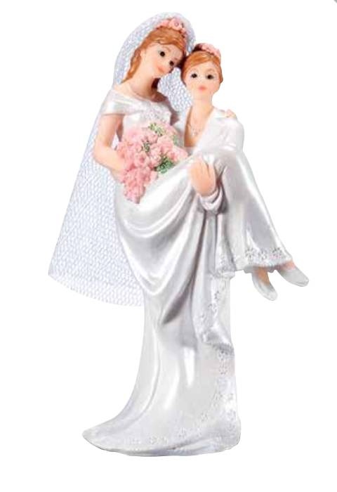 Svatební figurka na dort ona a ona Florensuc