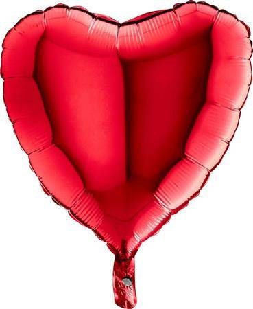 Nafukovací balónek červené srdce 46 cm Grabo